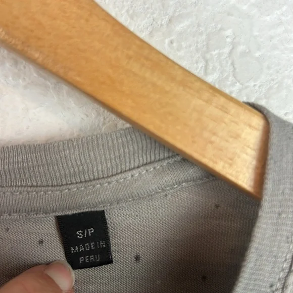 Perfect ATM long sleeve distressed splatter tee S - Picture 4 of 7